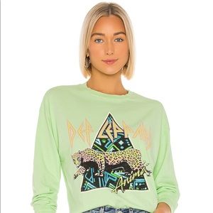 Neon Green Def Leppard Long-sleeve - Free People